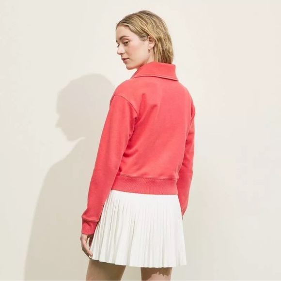 Prince x Target pickleball red French terry zip pullover sweatshirt top S M XL - Picture 2 of 16